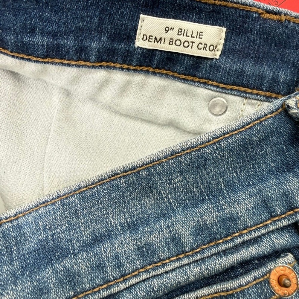 J Crew Billie Demi Boot Crop Jeans Women 29 Cotton Indie Sleek Boho Western - Picture 7 of 10